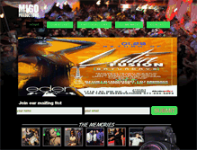 Tablet Screenshot of migoproductions.com